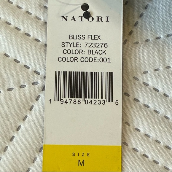 Natori Bliss Flex Wire-Free Contour Bralette Size M In Black - Picture 6 of 8